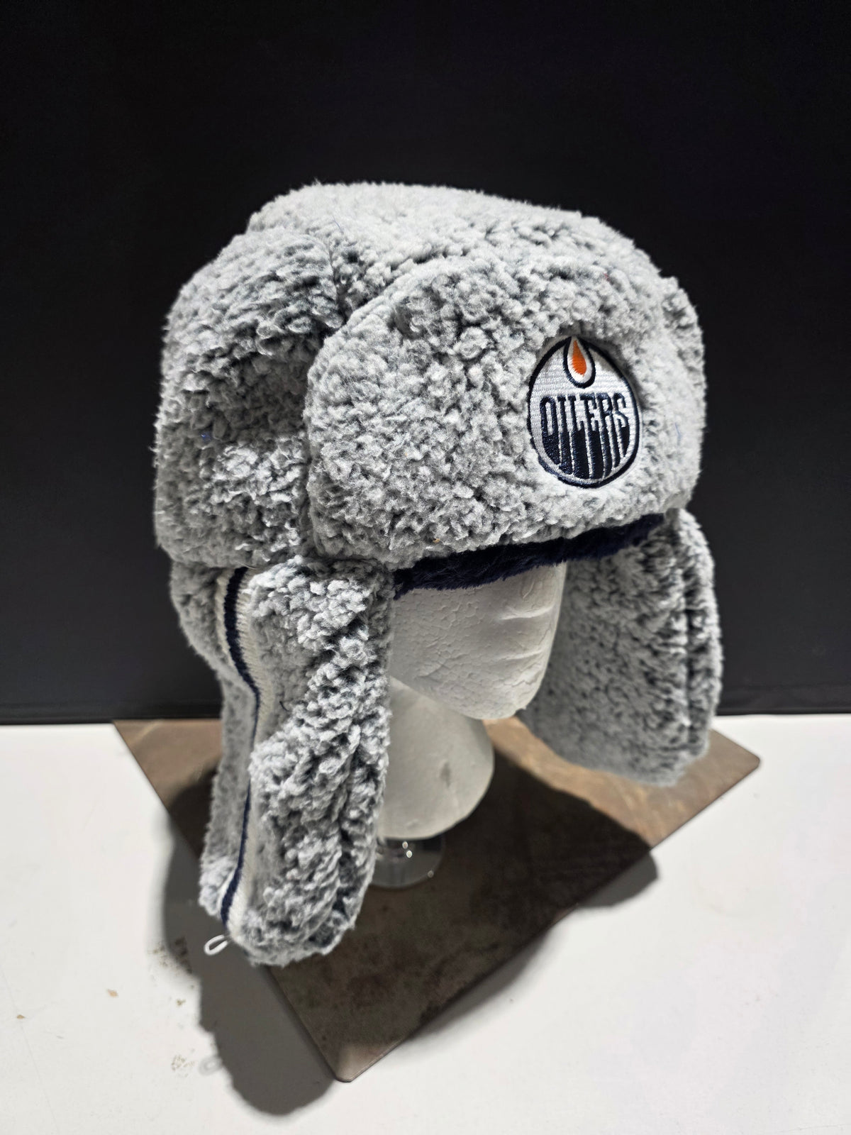 Edmonton Oilers Sherpa Trapper Hat