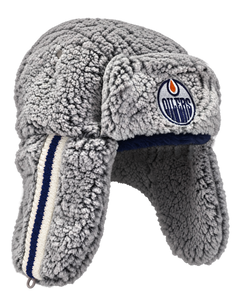 Edmonton Oilers Sherpa Trapper Hat