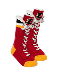 Calgary Flames NHL Slipper Skates — view 2
